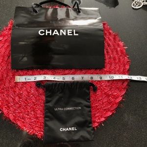 Chanel pouch and shopping bag